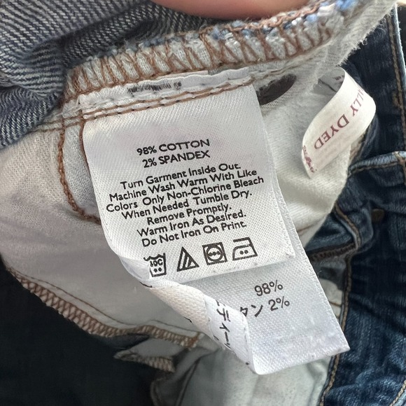 Eddie Bauer Capri Jeans Womens Size 12 Blue Denim Stretch Straight Leg Curvy Fit - Picture 4 of 14